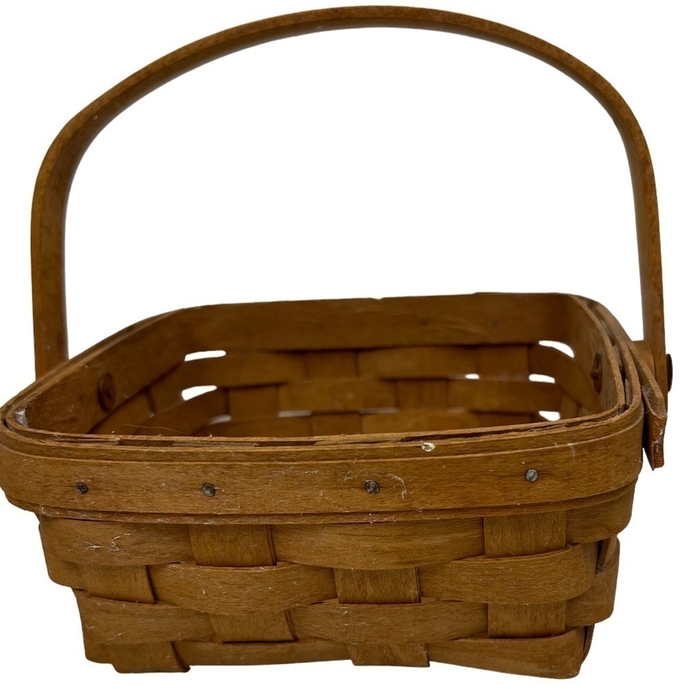Longenberger Basket Small 6.5” x 6.5” handwoven 1994 Dresden, OHIO USA - Picture 8 of 8